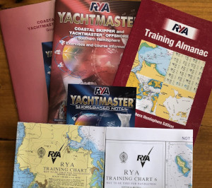 Coastal skipper course pack includes charts, almanac, and hardcopies of the course notes
